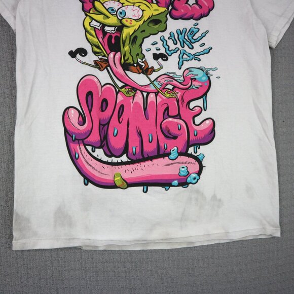 Mind Like a Sponge Spongebob Squarepants Graphic Tee Mens Medium - Picture 2 of 8